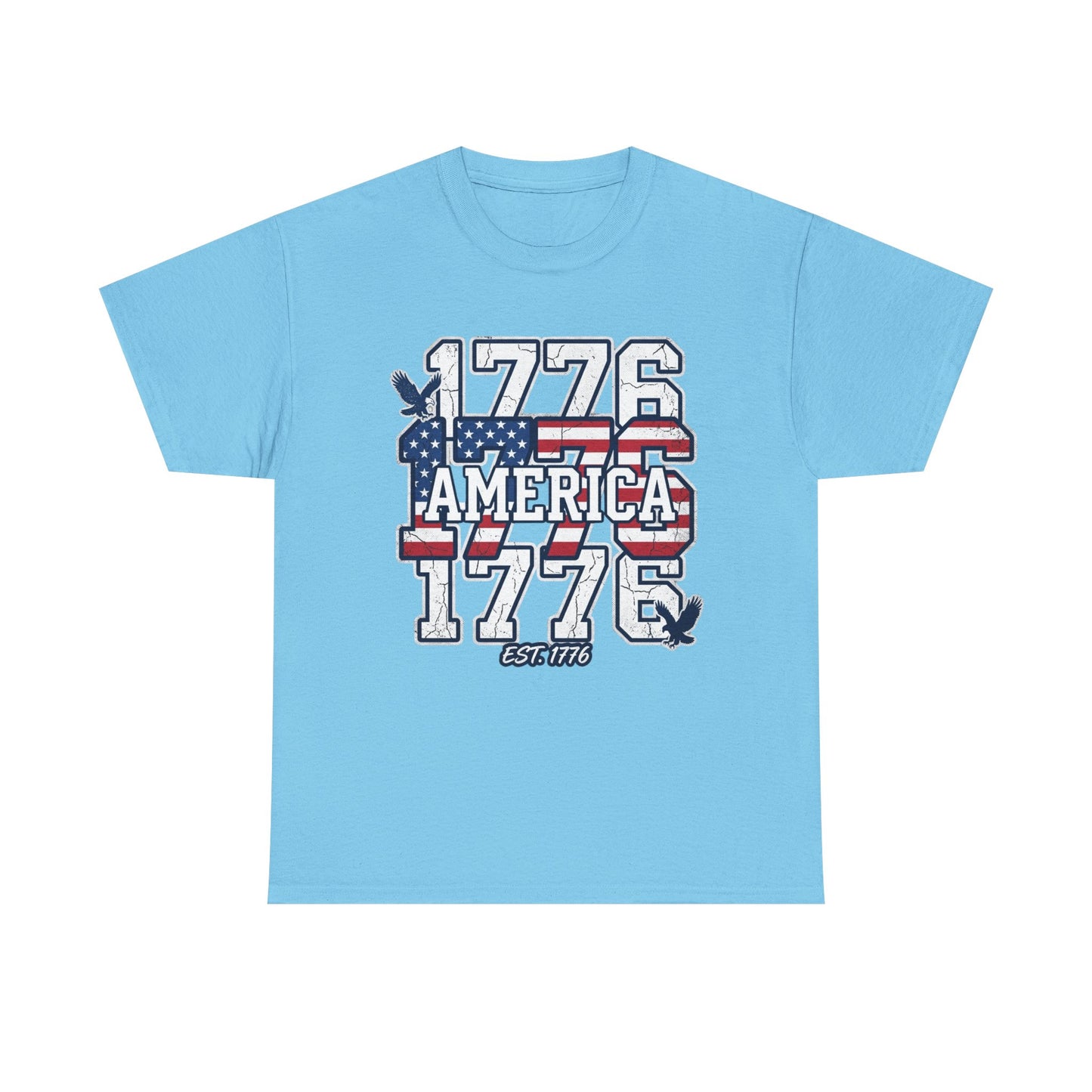 1776 America Vintage Flag Tee | Patriotic Independence Day Shirt