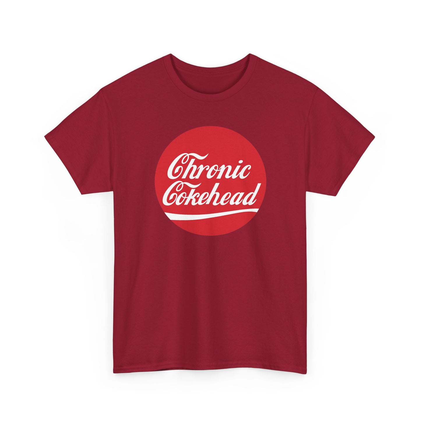 T-Shirt, Chronic Cokehead Unisex Heavy Cotton Tee, Coca Cola Parody, Funny Graphic Tee, Casual Wear, Gift for Him, Unique T-Shirt, Humor Apparel
