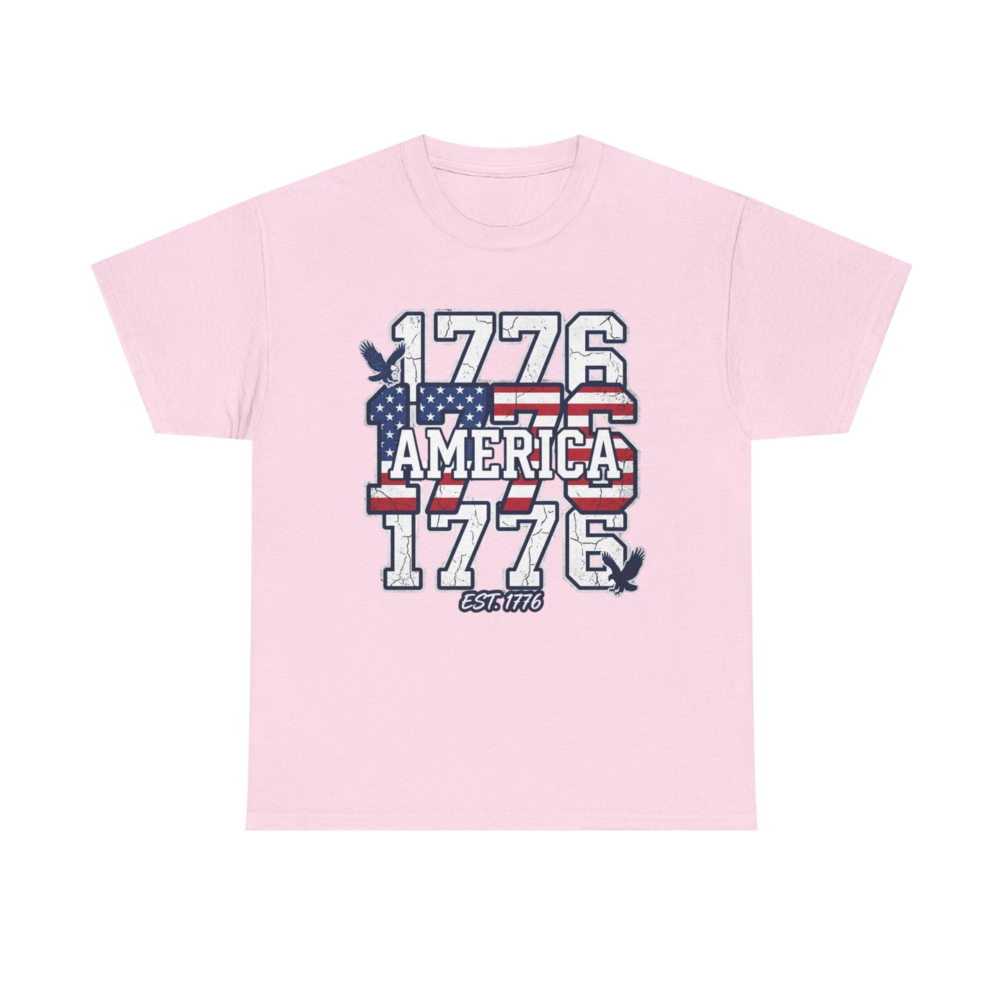 1776 America Vintage Flag Tee | Patriotic Independence Day Shirt