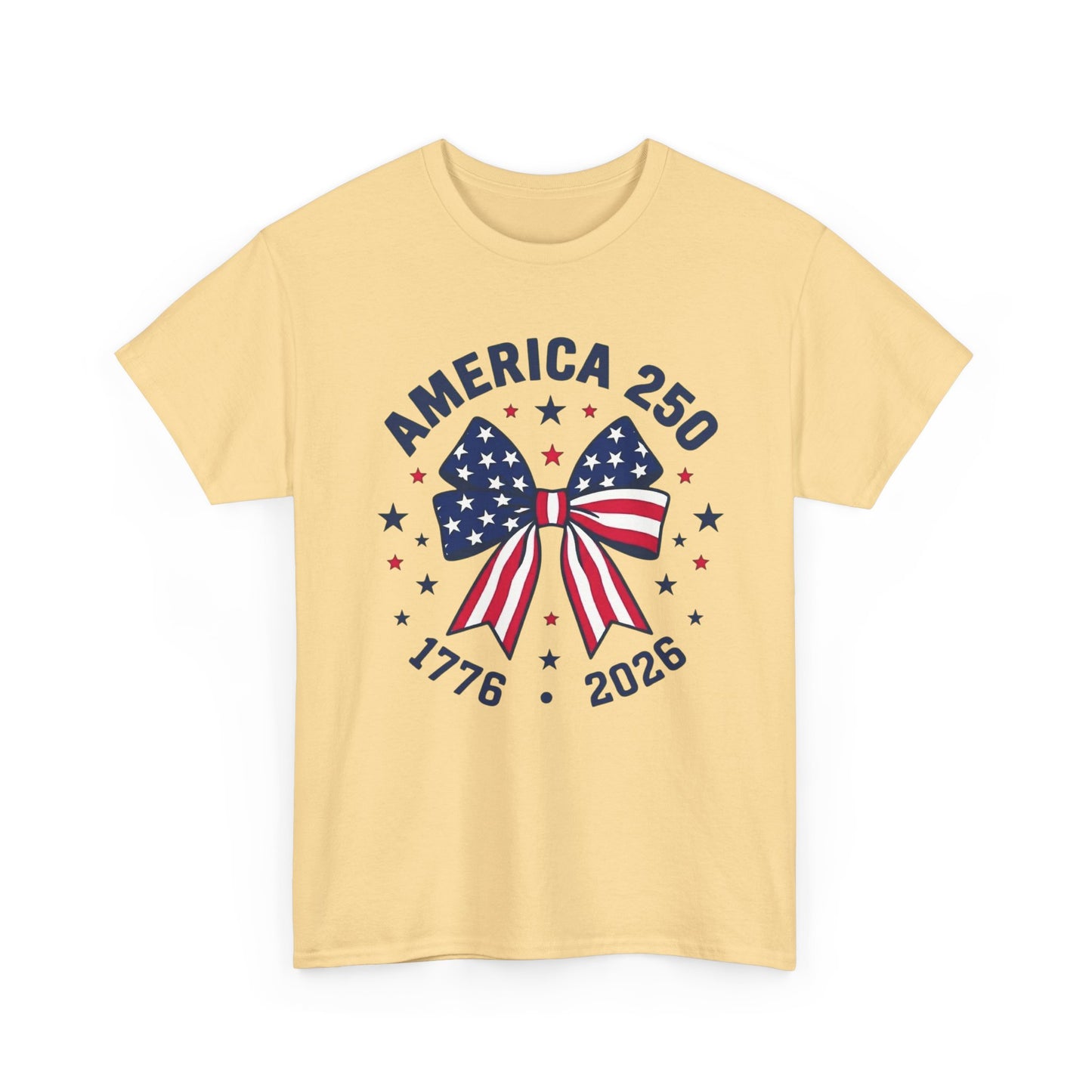 America 250 Patriotic Bow T-Shirt | 1776-2026 Independence Tee