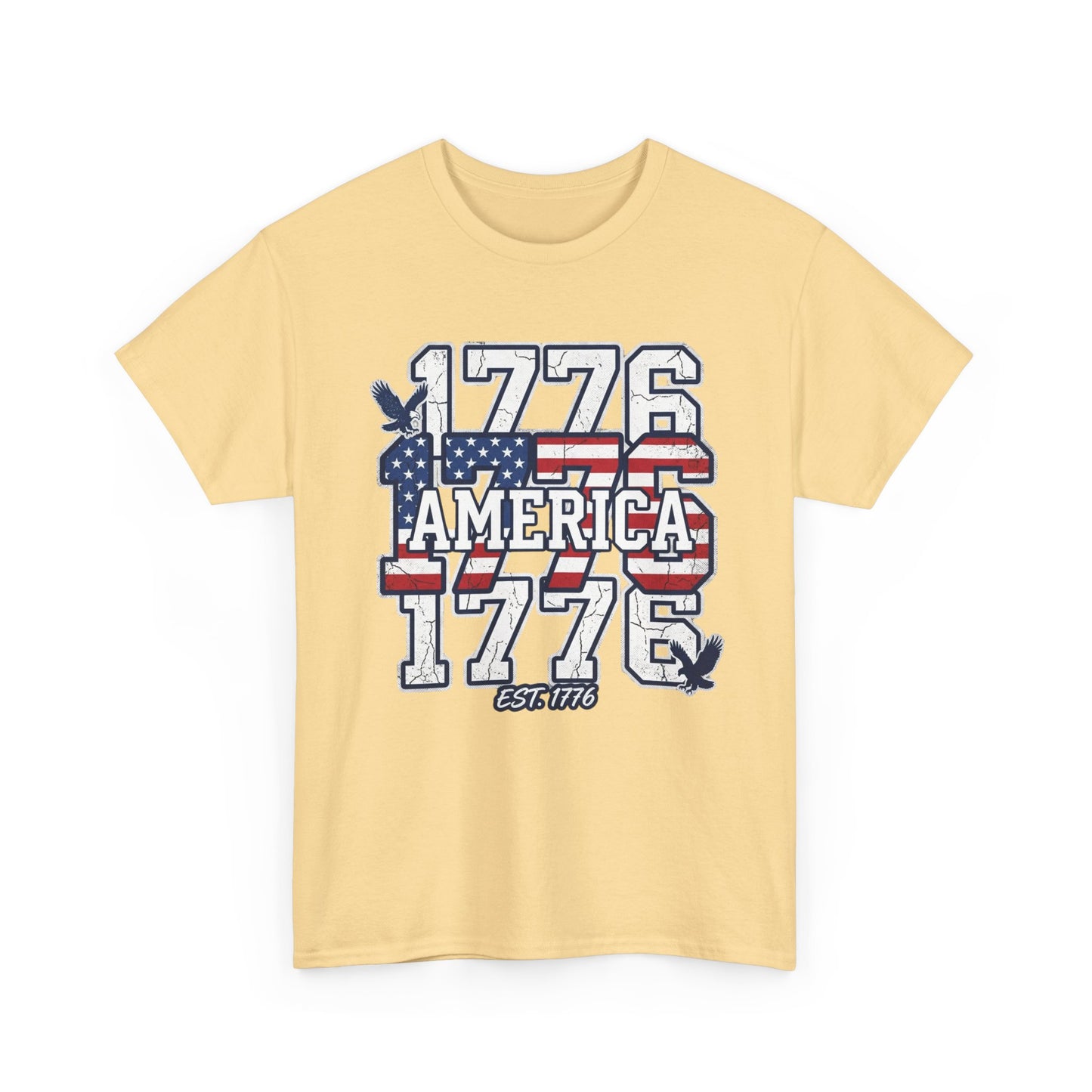 1776 America Vintage Flag Tee | Patriotic Independence Day Shirt