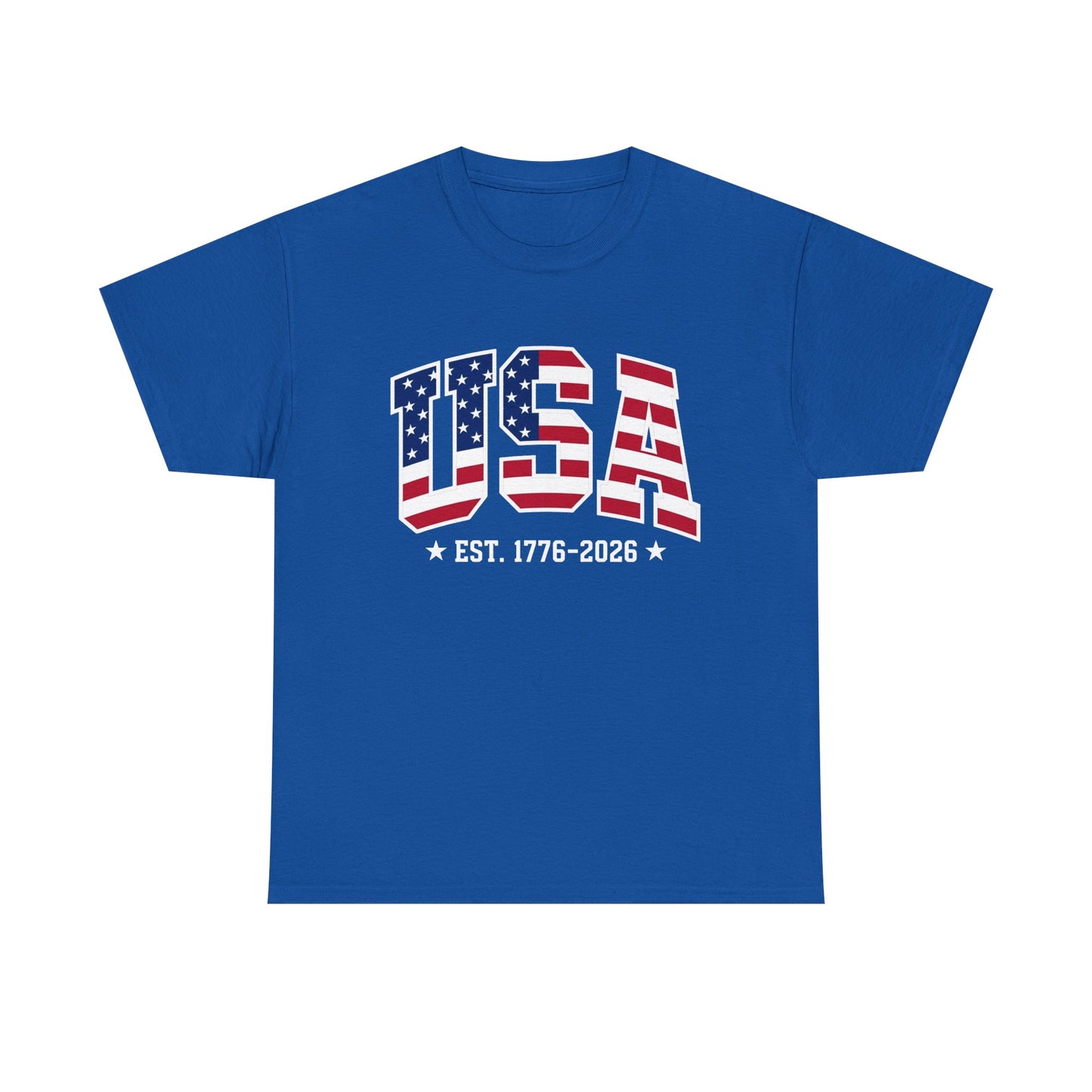 USA Letters T-Shirt | EST. 1776-2026 Patriotic Tee
