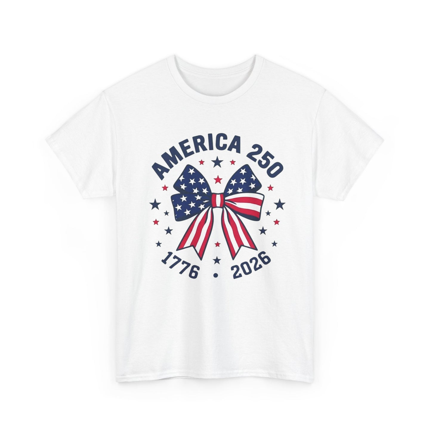 America 250 Patriotic Bow T-Shirt | 1776-2026 Independence Tee