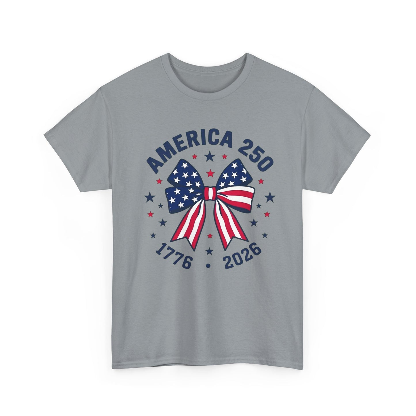 America 250 Patriotic Bow T-Shirt | 1776-2026 Independence Tee