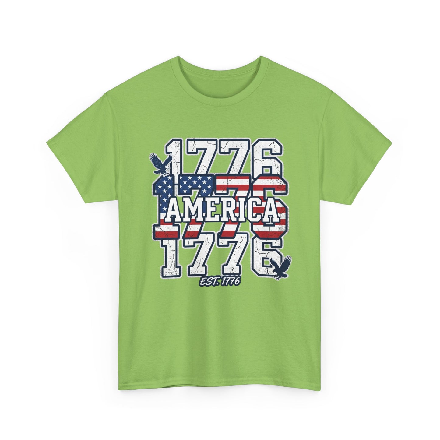 1776 America Vintage Flag Tee | Patriotic Independence Day Shirt