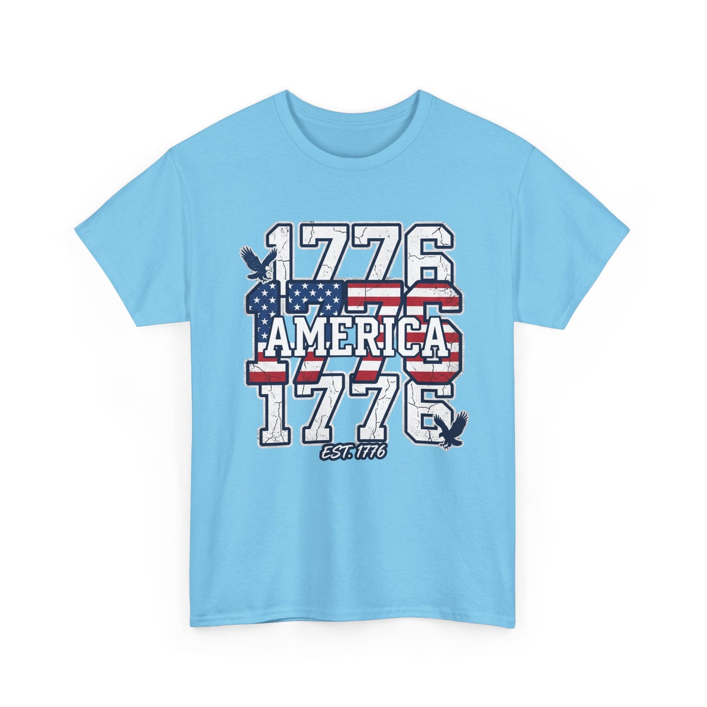 1776 America Vintage Flag Tee | Patriotic Independence Day Shirt