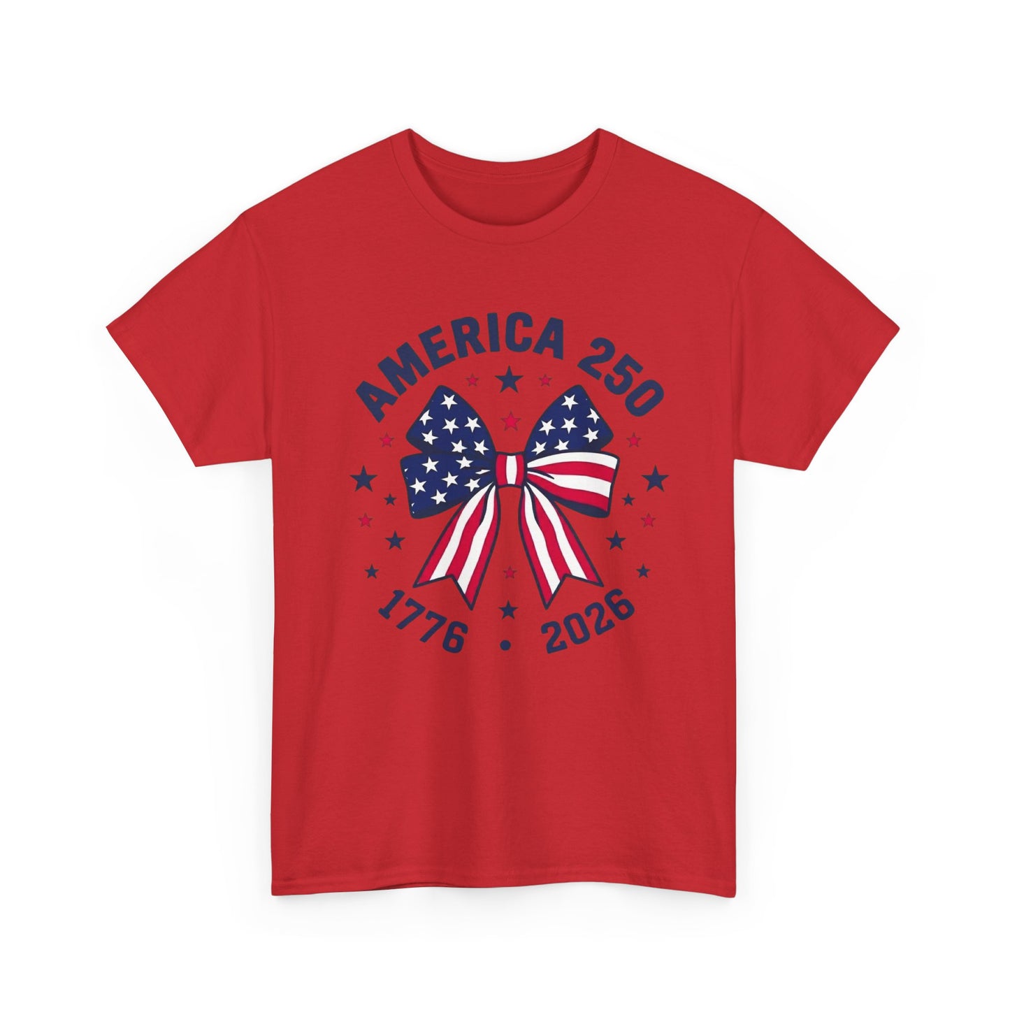 America 250 Patriotic Bow T-Shirt | 1776-2026 Independence Tee