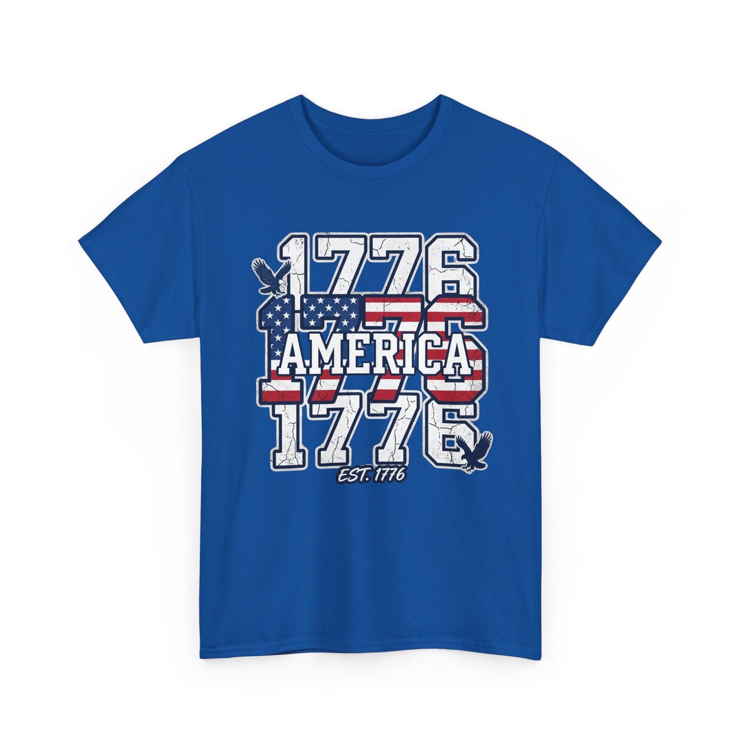 1776 America Vintage Flag Tee | Patriotic Independence Day Shirt