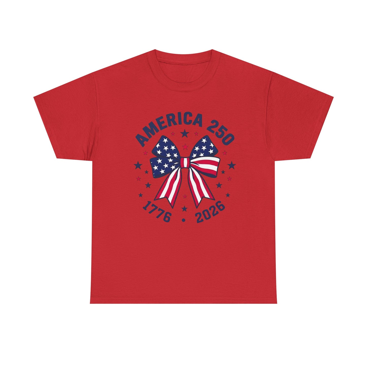 America 250 Patriotic Bow T-Shirt | 1776-2026 Independence Tee