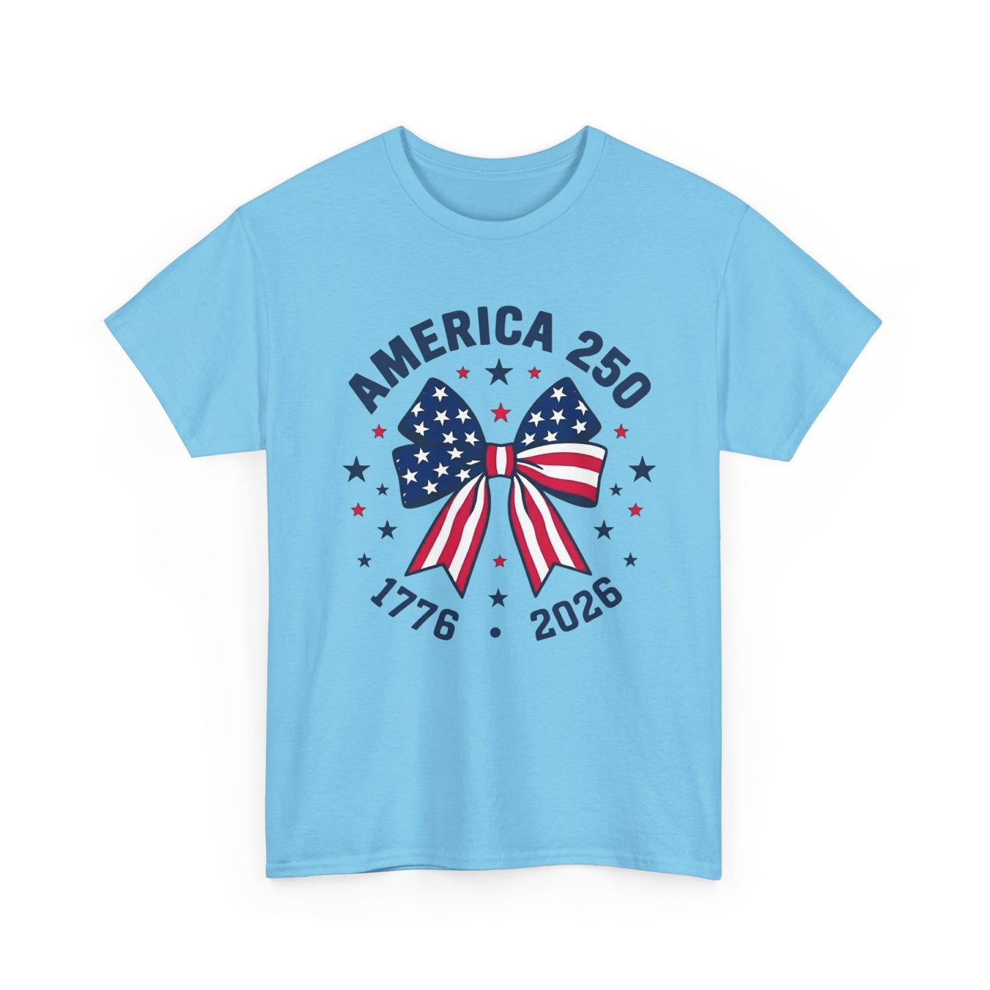 America 250 Patriotic Bow T-Shirt | 1776-2026 Independence Tee