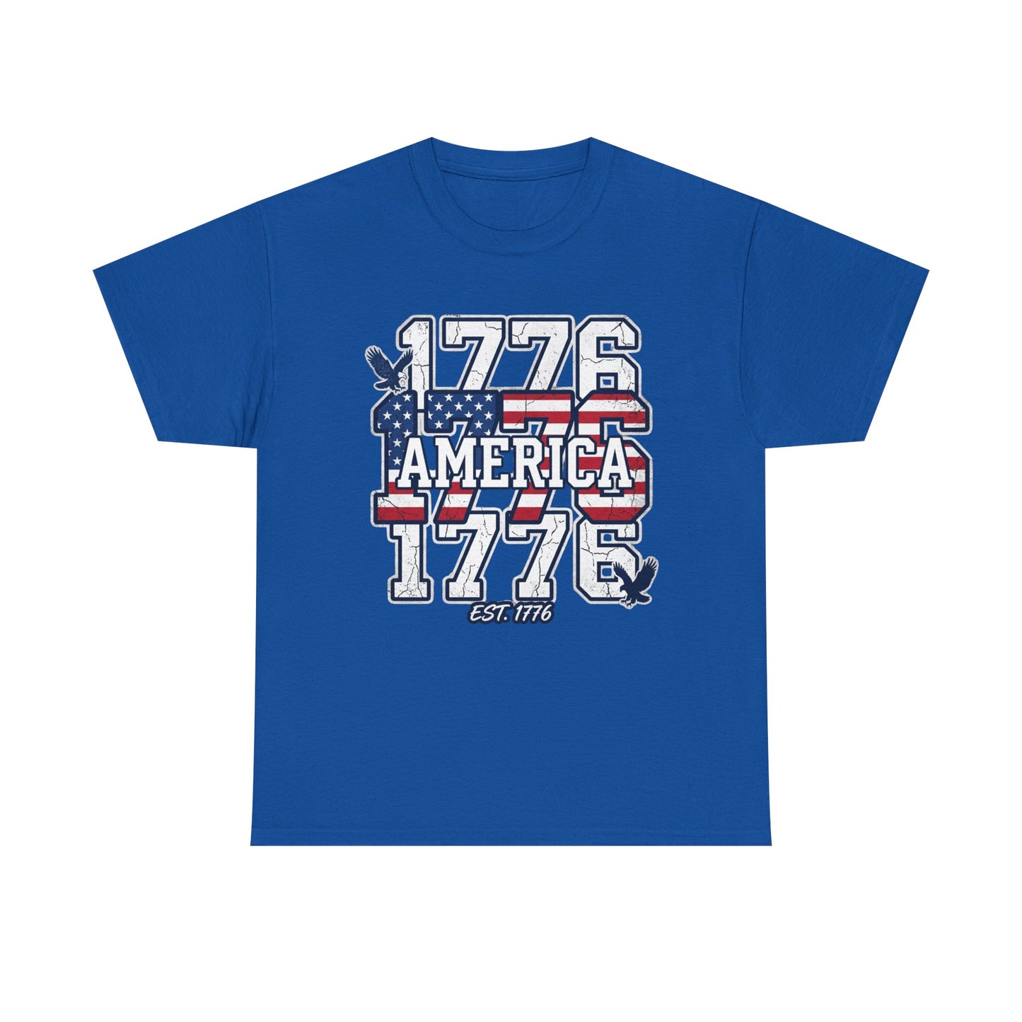 1776 America Vintage Flag Tee | Patriotic Independence Day Shirt