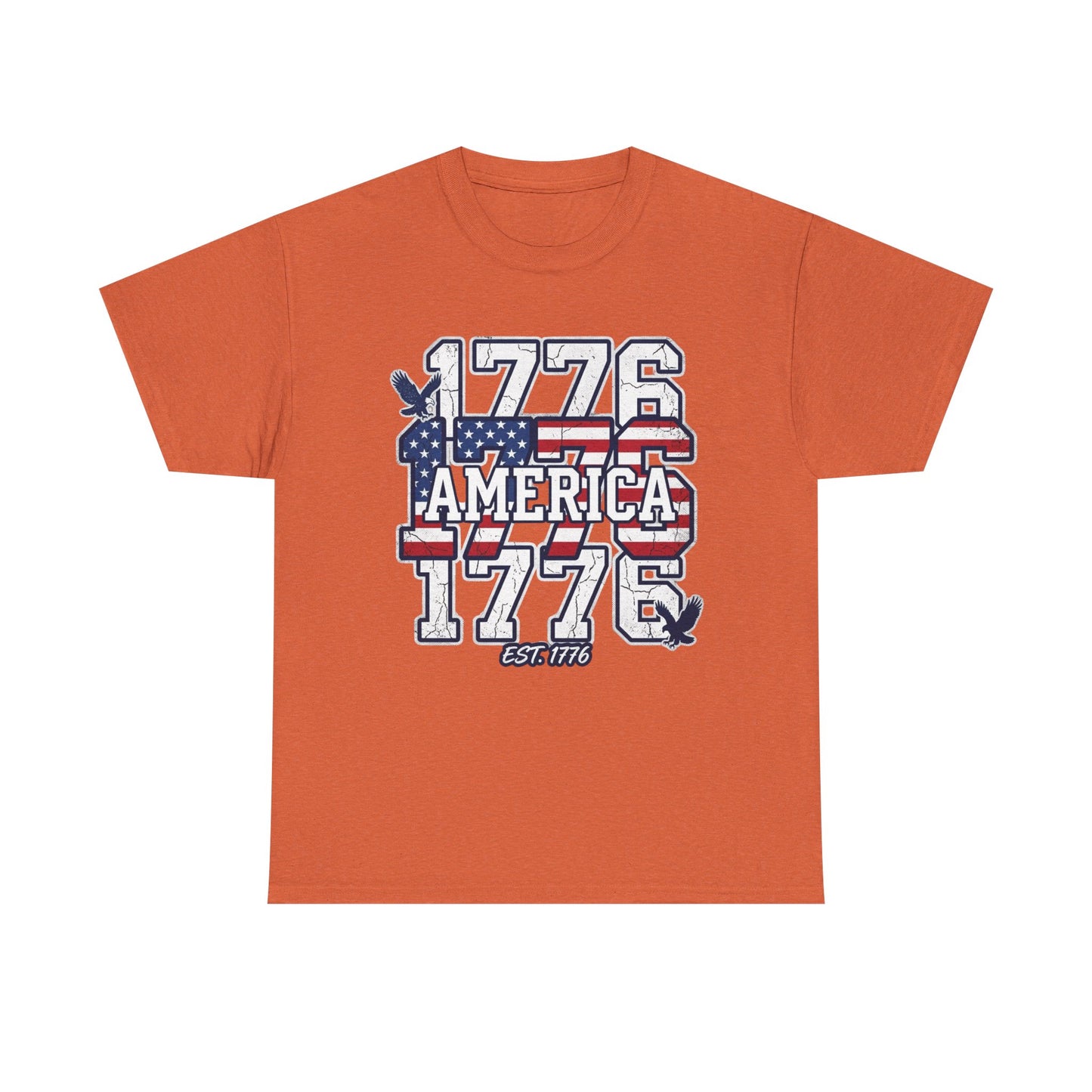 1776 America Vintage Flag Tee | Patriotic Independence Day Shirt