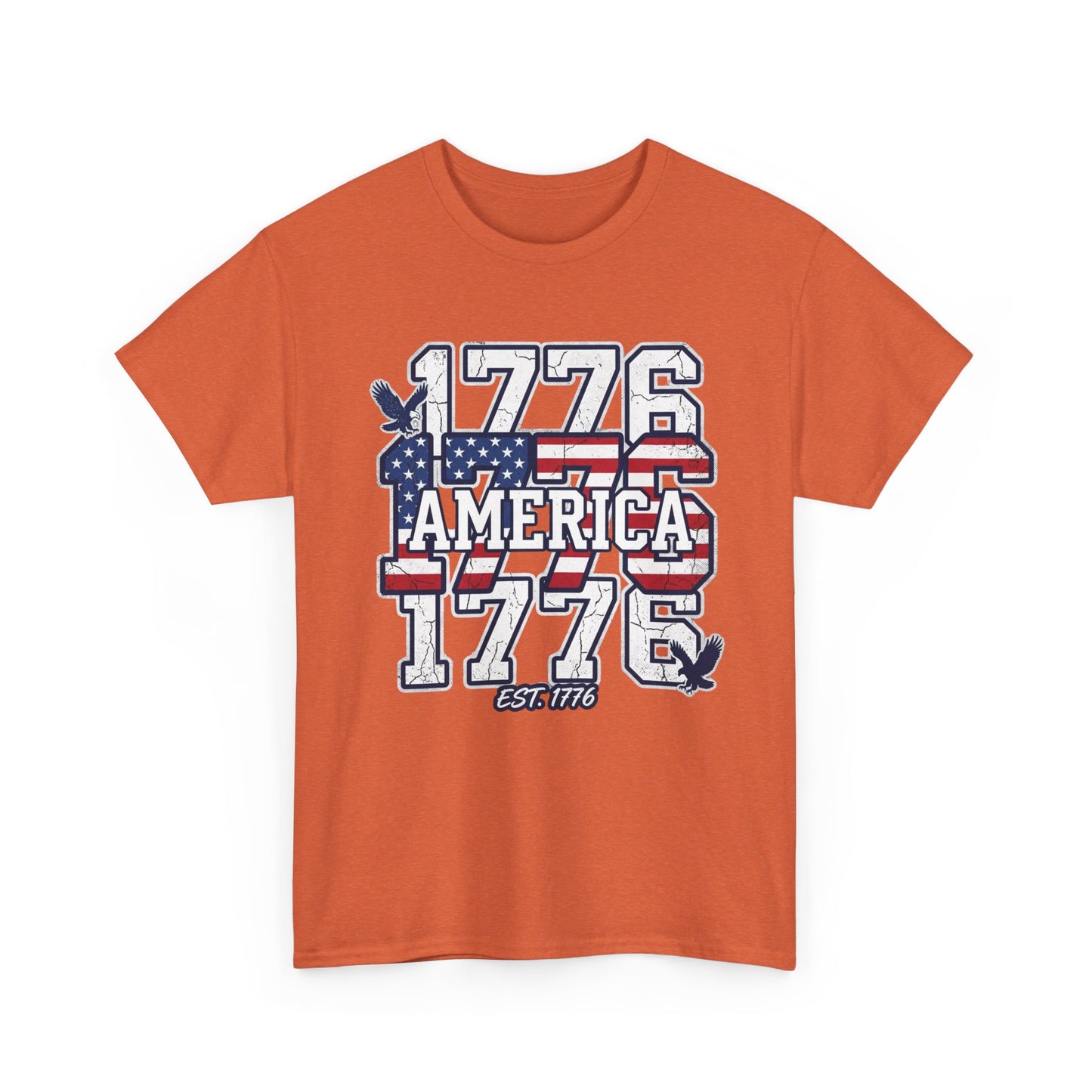 1776 America Vintage Flag Tee | Patriotic Independence Day Shirt